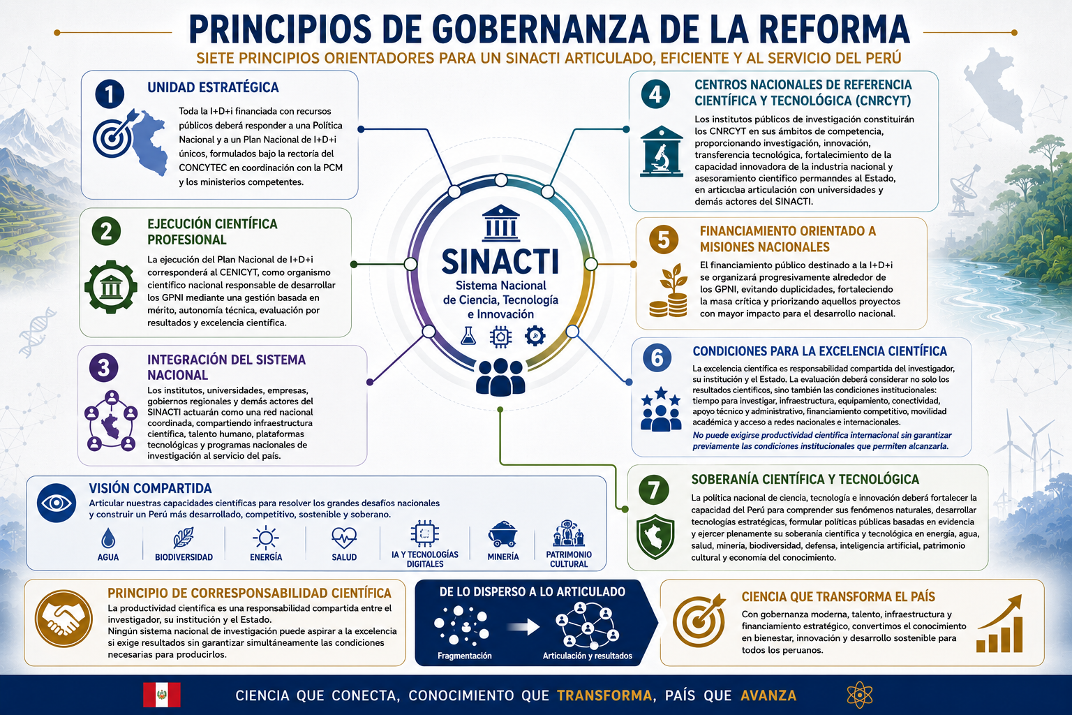 Principios de gobernanza de la reforma